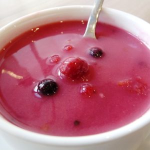 Erdei gyümölcsleves gluténmentes