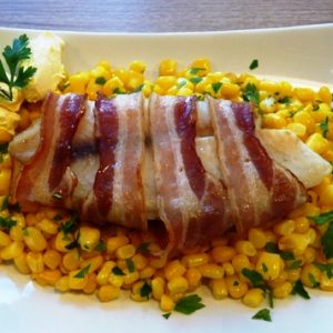 baconbe tekert hal gluténmentes