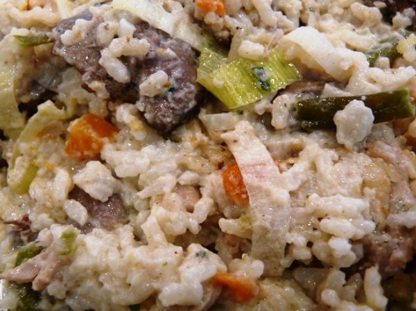 csiberizottó májjal gluténmentes