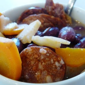 csorizó kolbászos vörösbableves gluténmentes