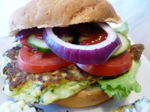 zöldségpogácsás burger gluténmentes