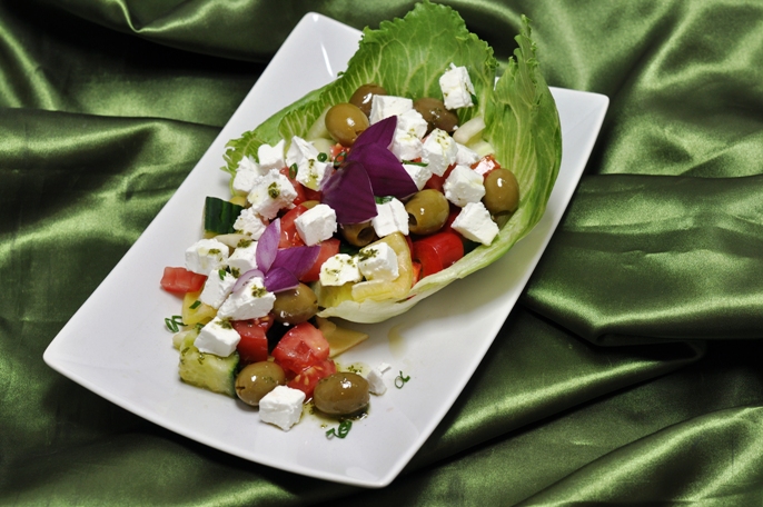 Gluténmentes görög saláta