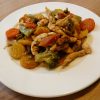 jércemell wok zöldségeken gluténmentes